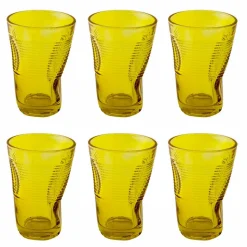Bicchieri da Cocktail in Vetro Colorato 12 Pezzi di Design Accartocciato - Sarabi