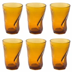 Bicchieri da Cocktail in Vetro Colorato 12 Pezzi di Design Accartocciato - Sarabi