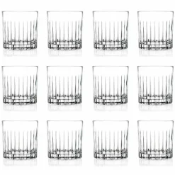 Bicchieri Double Old Fashioned Tumbler Bassi 12 Pezzi di Lusso - Senzatempo