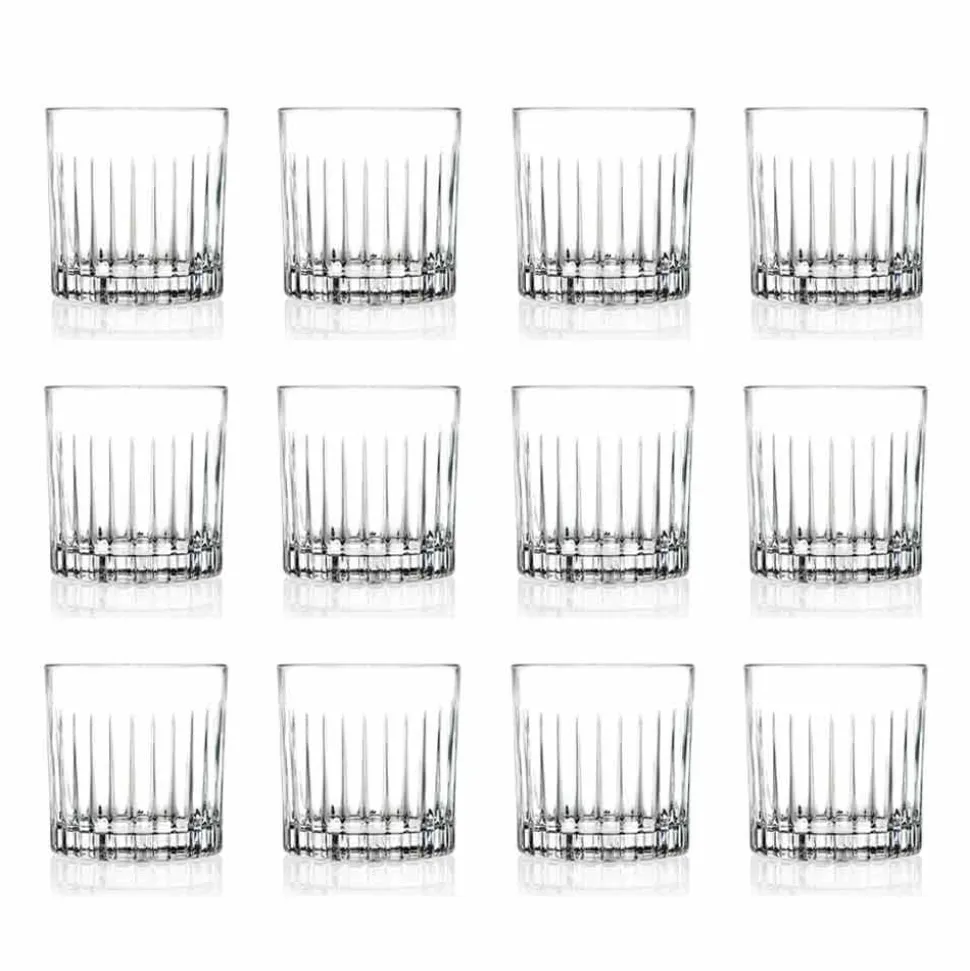 Bicchieri Lowball Tumbler Basso Old Fashioned per Cockatil 12 Pezzi - Senzatempo