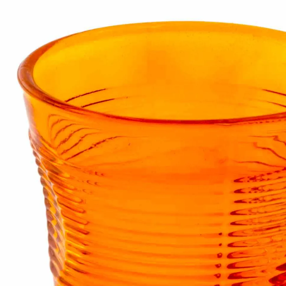 Bicchieri per Acqua Moderni in Vetro Colorato 12 Pezzi di Design - Sarabi