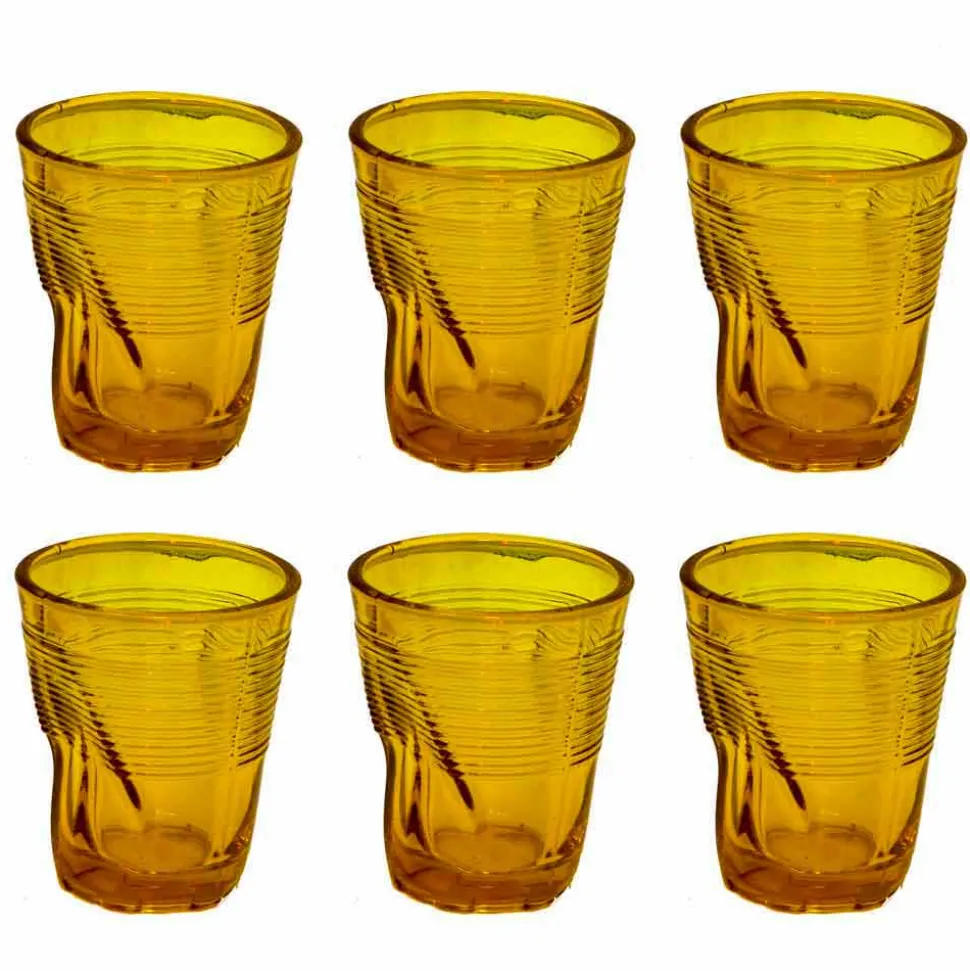 Bicchieri per Acqua Moderni in Vetro Colorato 12 Pezzi di Design - Sarabi