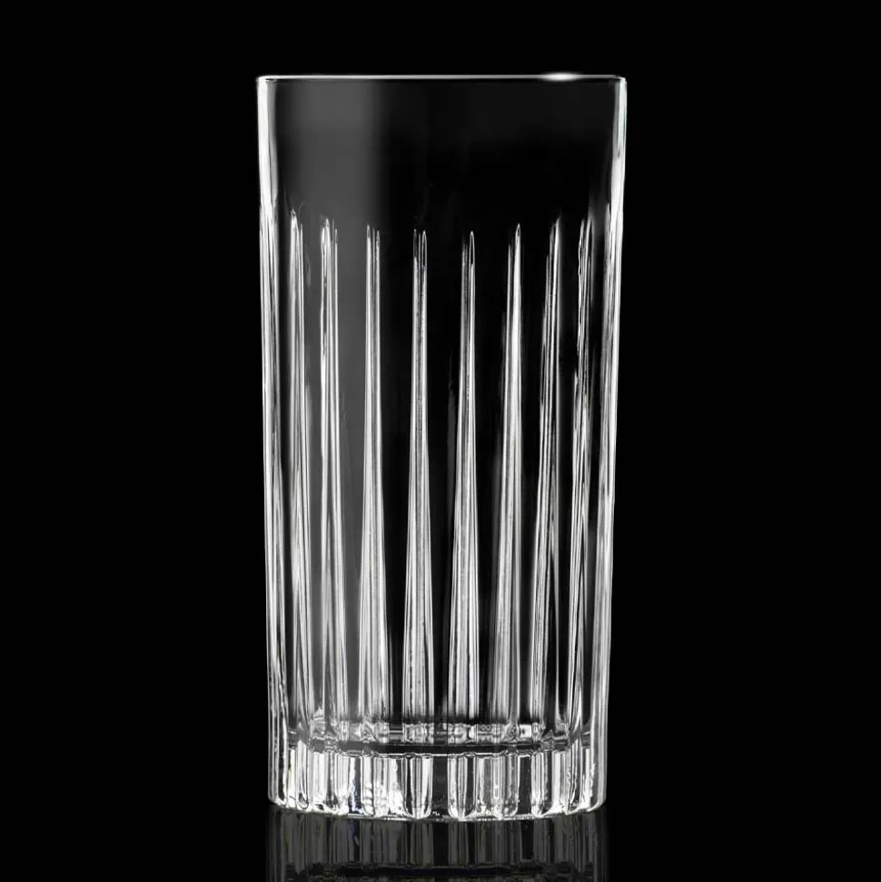 12 Bicchieri Tumbler Alti Highball in Eco Cristallo Decorato - Senzatempo