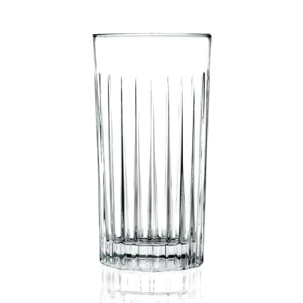 12 Bicchieri Tumbler Alti Highball in Eco Cristallo Decorato - Senzatempo