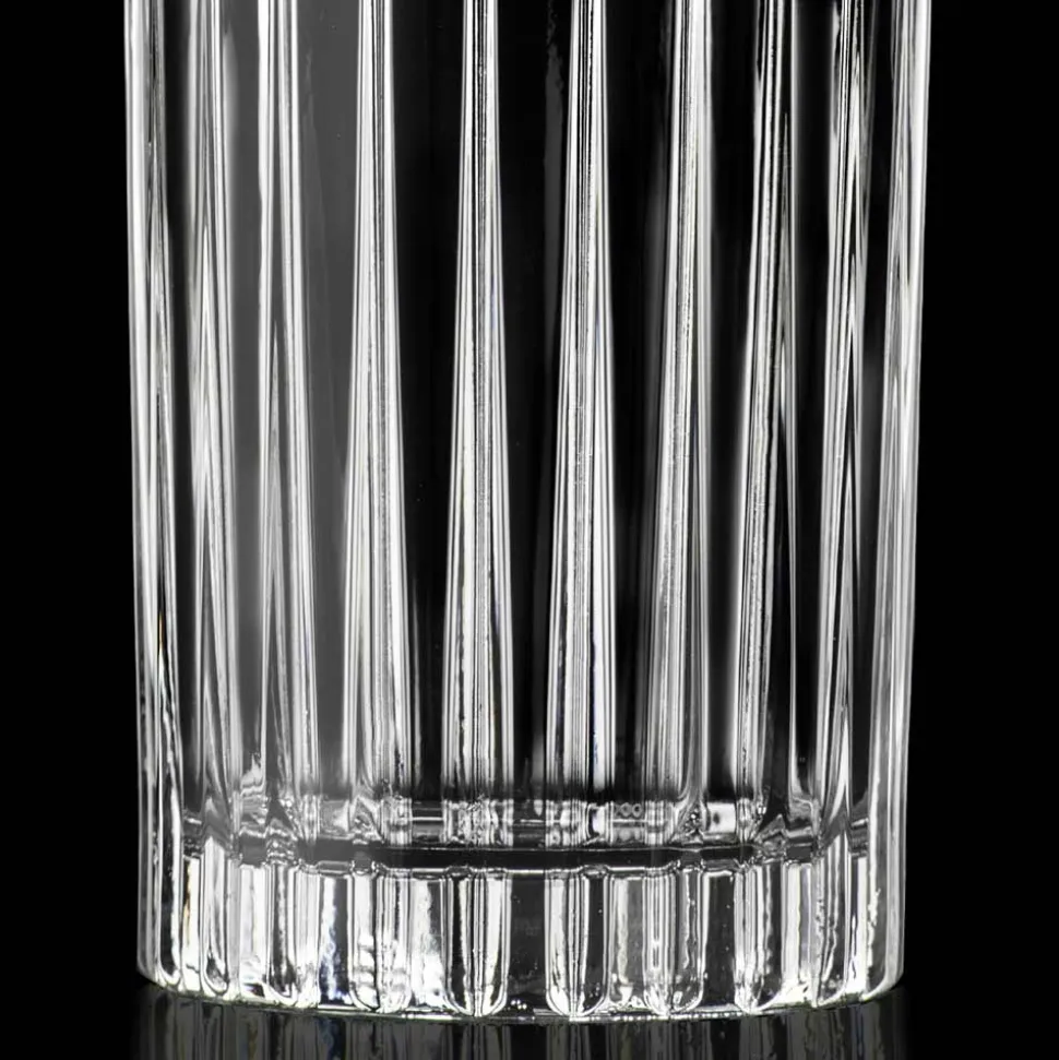 12 Bicchieri Tumbler Alti Highball in Eco Cristallo Decorato - Senzatempo