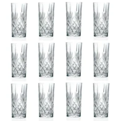 12 Bicchieri, Tumbler Alto, Highball per Cocktail in Eco Cristallo - Cantabile
