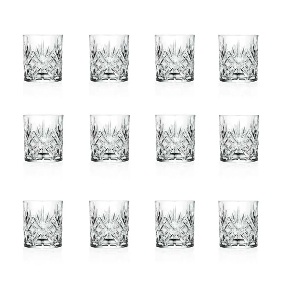 12 Bicchieri Tumbler di Design Vintage in Vetro Sonoro Superiore Eco - Cantabile
