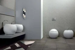 Bidet da Terra a Forma di Sfera in Ceramica Colorata Fanna