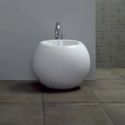 Bidet da Terra a Forma di Sfera in Ceramica Colorata Fanna