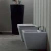 Bidet in ceramica bianco design moderno Sun 55x35 cm made in Italy