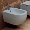 Bidet sospeso in ceramica design moderno Star 55x35cm made in Italy