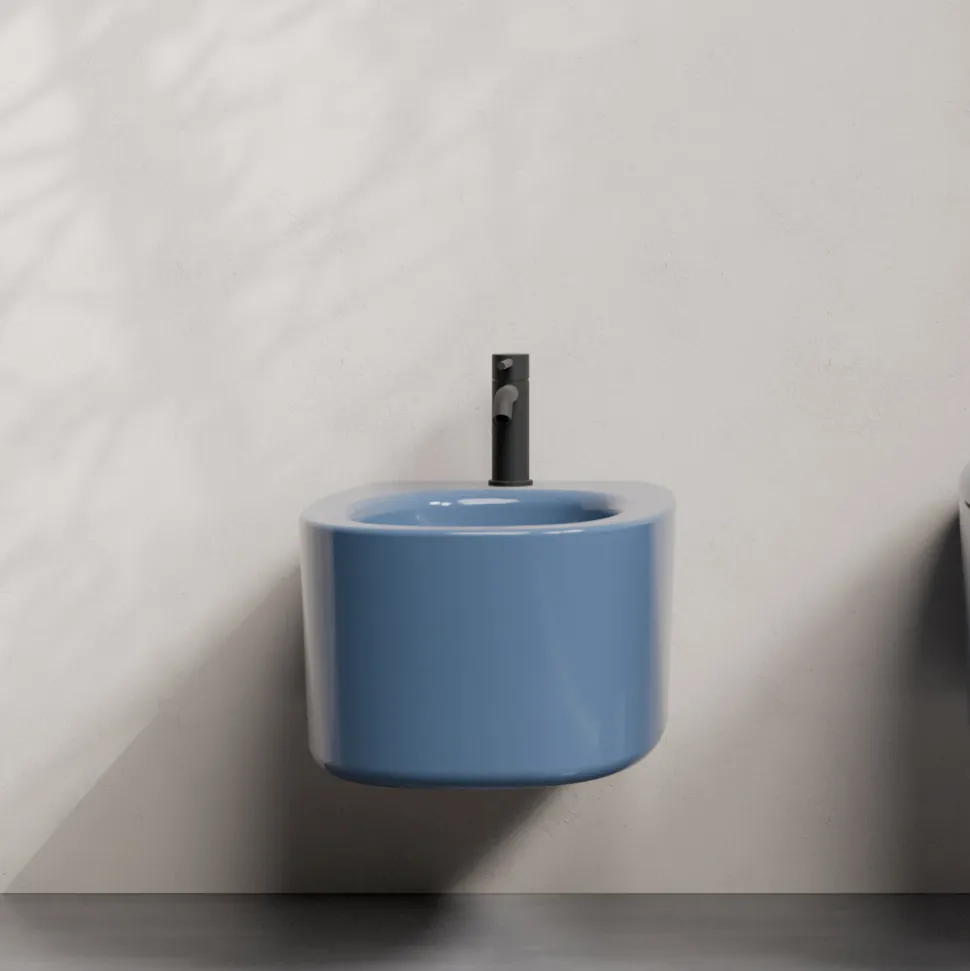 Bidet Sospeso in Ceramica di Diversi Colori Made in Italy - Ragazza