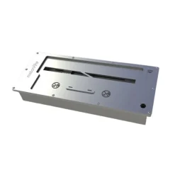 Bruciatore a bioetanolo da incasso rettangolare da 2 litri colore inox
