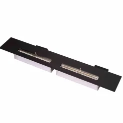 Bruciatore Bioetanolo in Acciaio Inox per Camino Lineare Made in Italy - Brandon