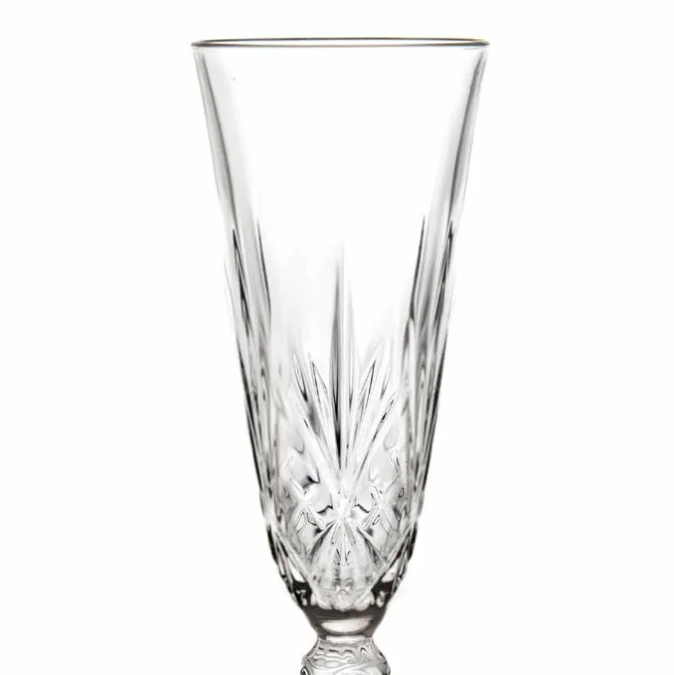 Calice Flute Bicchiere in Cristallo Ecologico per Champagne 12 Pezzi - Cantabile