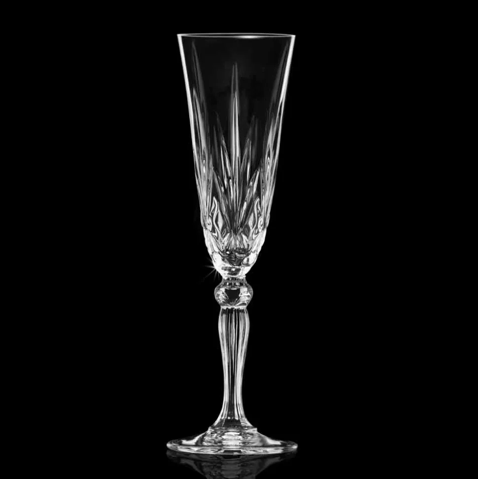Calice Flute Bicchiere in Cristallo Ecologico per Champagne 12 Pezzi - Cantabile