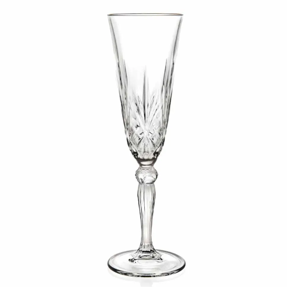 Calice Flute Bicchiere in Cristallo Ecologico per Champagne 12 Pezzi - Cantabile