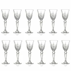 Calice per Liquore di Design Vintage in Cristallo Ecologico 12 Pezzi - Cantabile