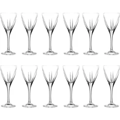 Calici da Liquore in Cristallo Eco Colorato o Trasparente 12 Pz - Amalgama