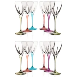 Calici da Liquore in Cristallo Eco Colorato o Trasparente 12 Pz - Amalgama