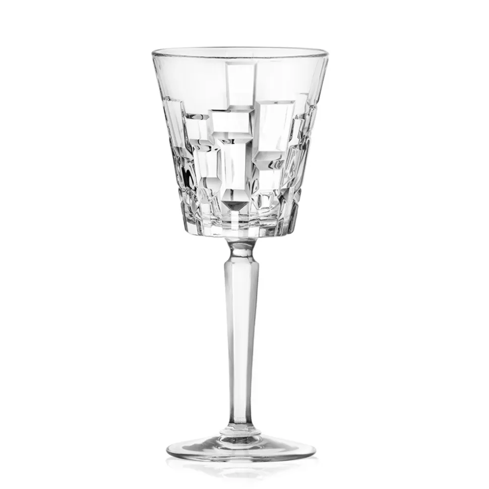 Calici da Vino o Acqua in Eco Cristallo Decorato Lusso 12 Pezzi - Catania