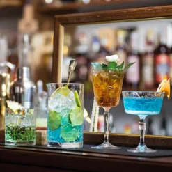 12 Calici per Acqua Bibite o Cocktail Design in Eco Cristallo Decorato - Destino