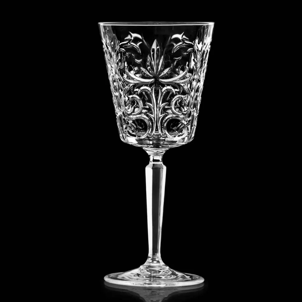 12 Calici per Acqua Bibite o Cocktail Design in Eco Cristallo Decorato - Destino