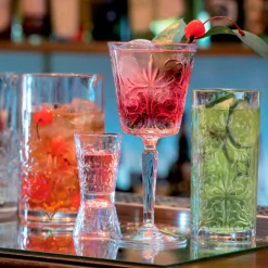 12 Calici per Acqua Bibite o Cocktail Design in Eco Cristallo Decorato - Destino