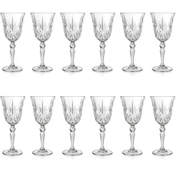 12 Calici Vino, Acqua, Cocktail in Cristallo Ecologico Stile Vintage - Cantabile