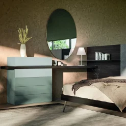 Camera da Letto a 7 Elementi Arredamento Realizzato in Italia - Rubino