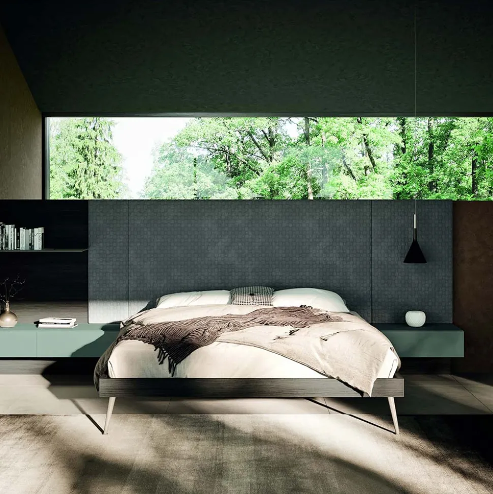 Camera da Letto a 7 Elementi Arredamento Realizzato in Italia - Rubino