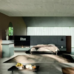 Camera da Letto a 7 Elementi Arredamento Realizzato in Italia - Rubino