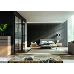 Camera da Letto a 5 Elementi Stile Moderno Arredamento Made in Italy - Diamante