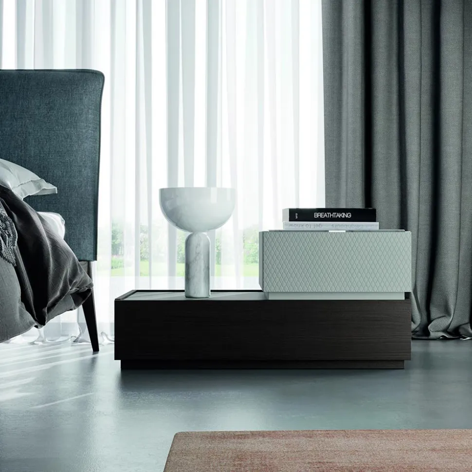 Camera da Letto a 7 Elementi Stile Moderno Arredamento Made in Italy - Polinesia