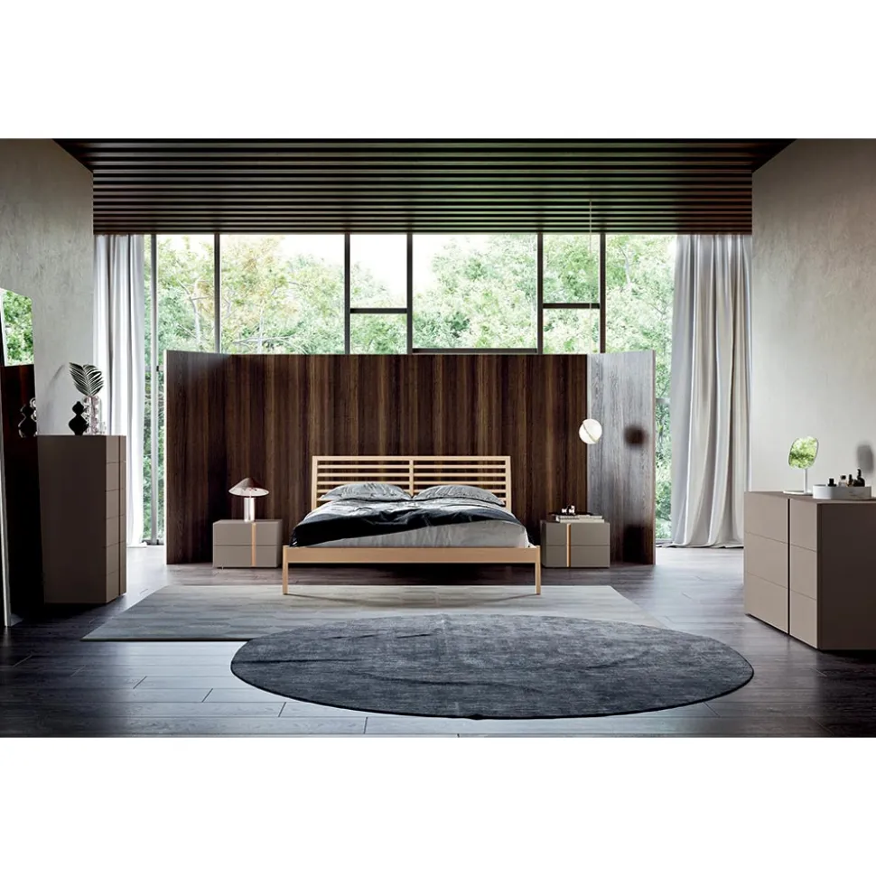 Camera da Letto a 5 Elementi Stile Moderno Made in Italy Alta Qualità - Preziosa