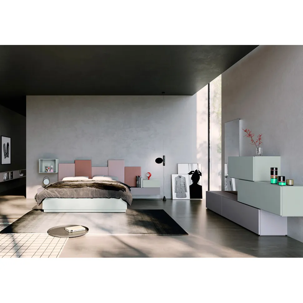 Camera da Letto Completa a 5 Elementi Made in Italy Alta Qualità - Quarzo