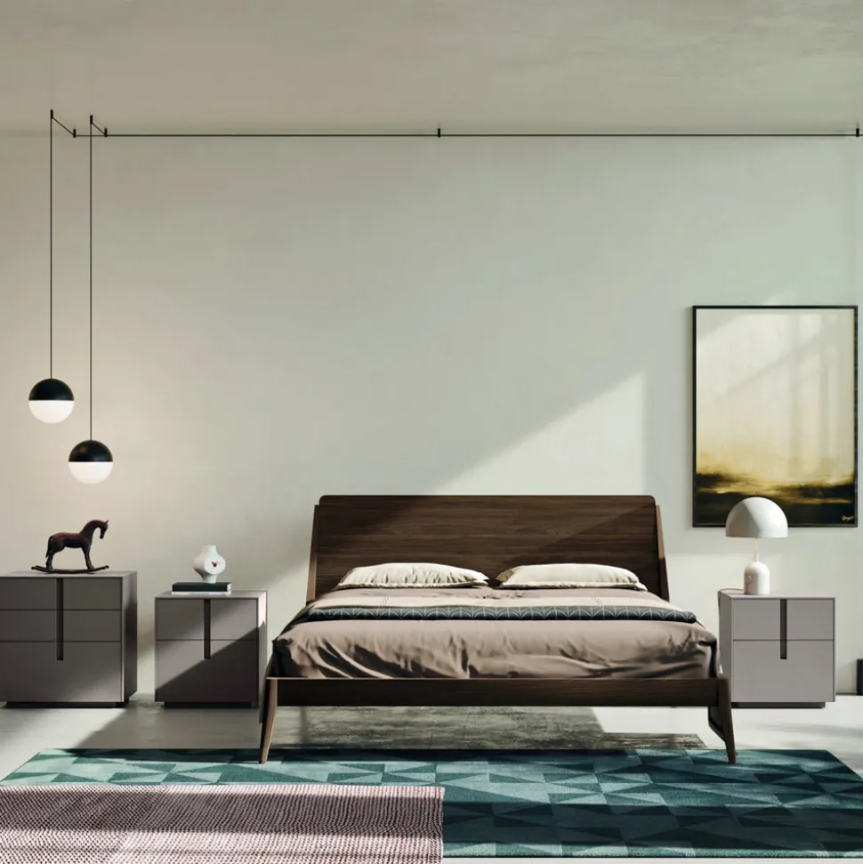 Camera da Letto Completa a 5 Elementi in Stile Moderno Made in Italy - Savanna