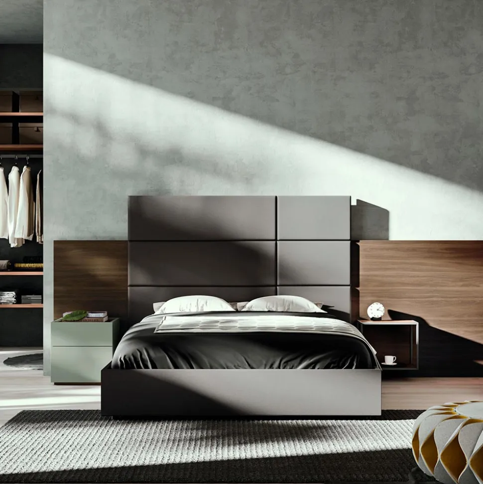 Camera da Letto Matrimoniale a 5 Elementi Made in Italy di Lusso - Smeraldo