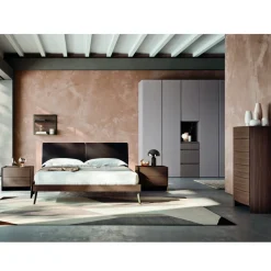 Camera da Letto Matrimoniale a 4 Elementi Realizzata in Italia di Lusso - Gamma