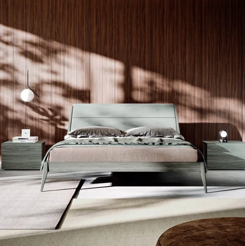 Camera da Letto Matrimoniale a 4 Elementi Arredamento Made in Italy - Lucania