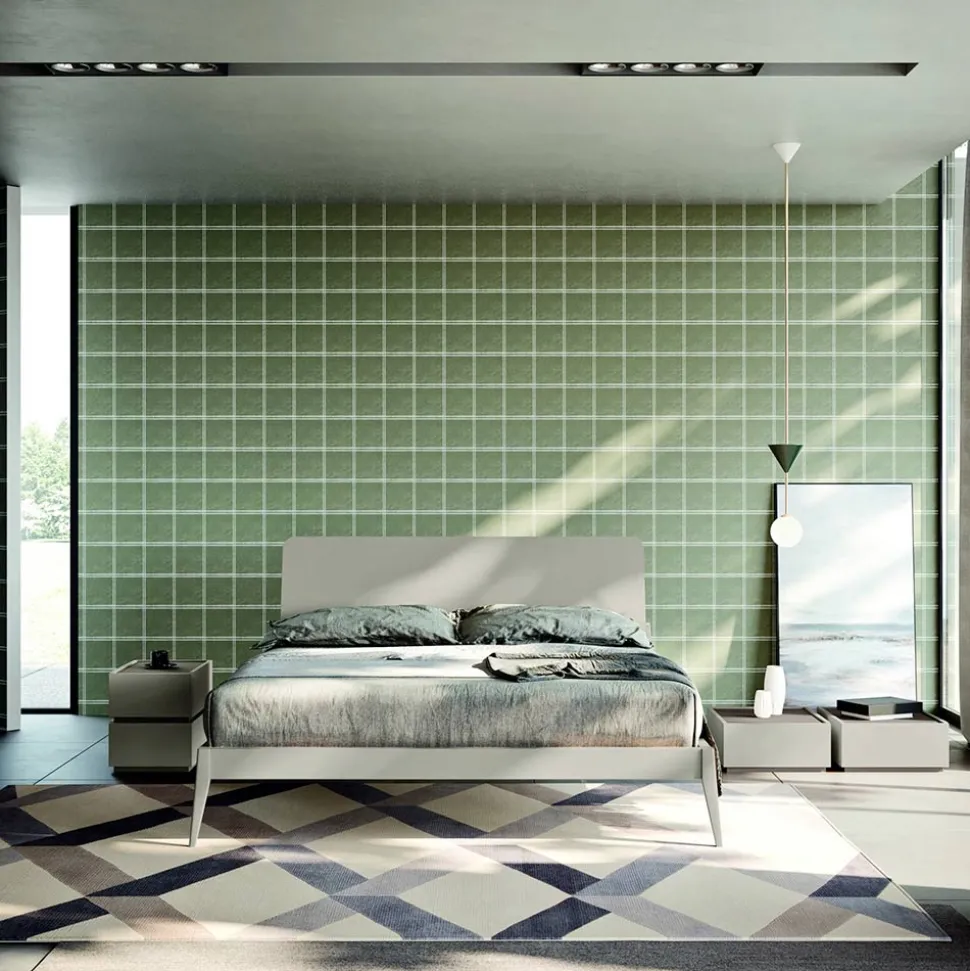 Camera da Letto Moderna a 5 Elementi in Stile Moderno Made in Italy - Melodia