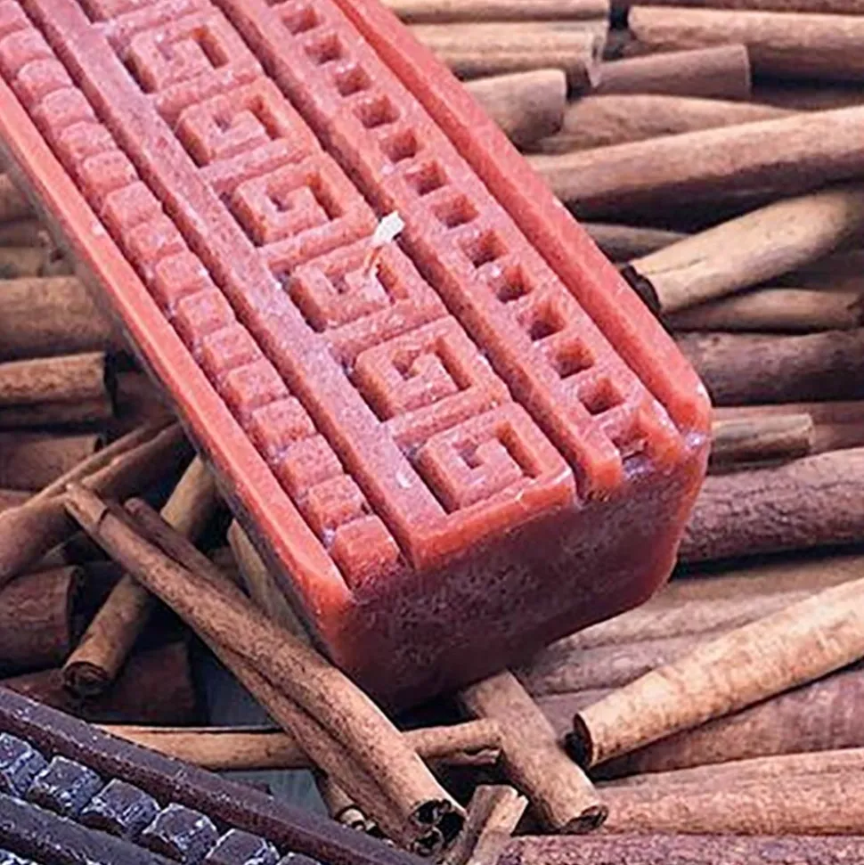 Candela Artigianale Profumata alla Cannella Rettangolare Made in Italy - Alissa