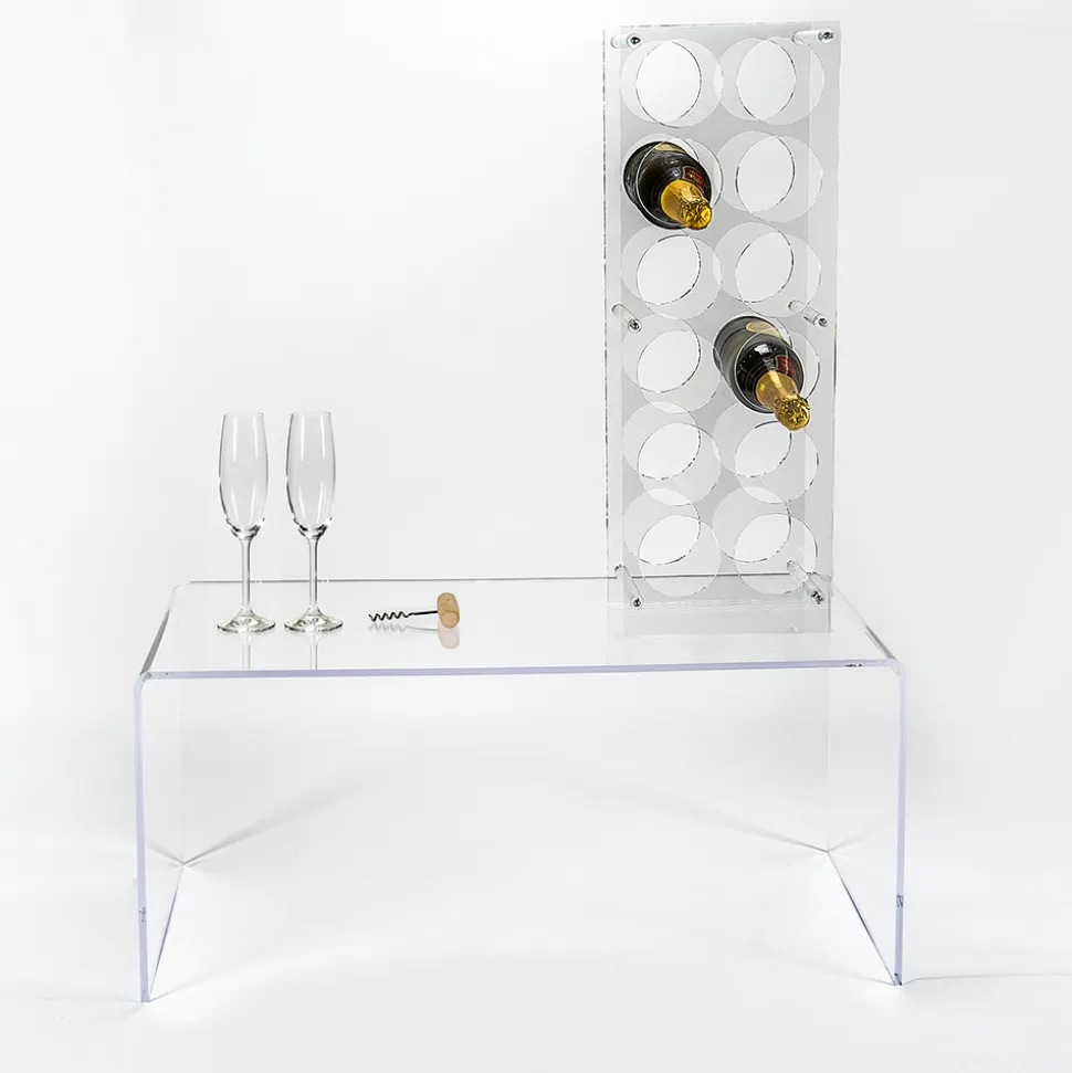 Cantinetta Porta Bottiglie Plexiglass Trasparente Made in Italy - Whines