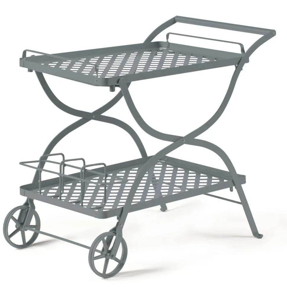 Carrellino Portavivande da Giardino in Acciaio Zincato Made in Italy - Selvaggia
