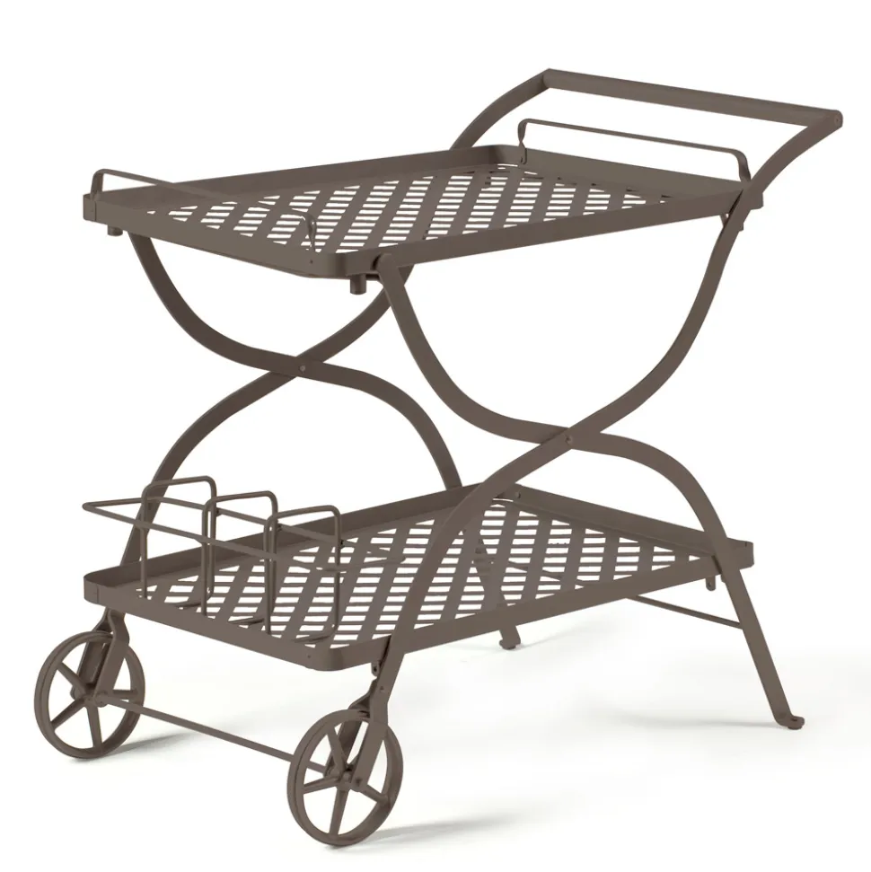 Carrellino Portavivande da Giardino in Acciaio Zincato Made in Italy - Selvaggia