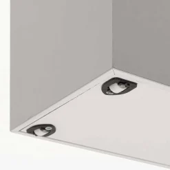 Carrello porta allunghe in nobilitato bianco poro aperto Columbus