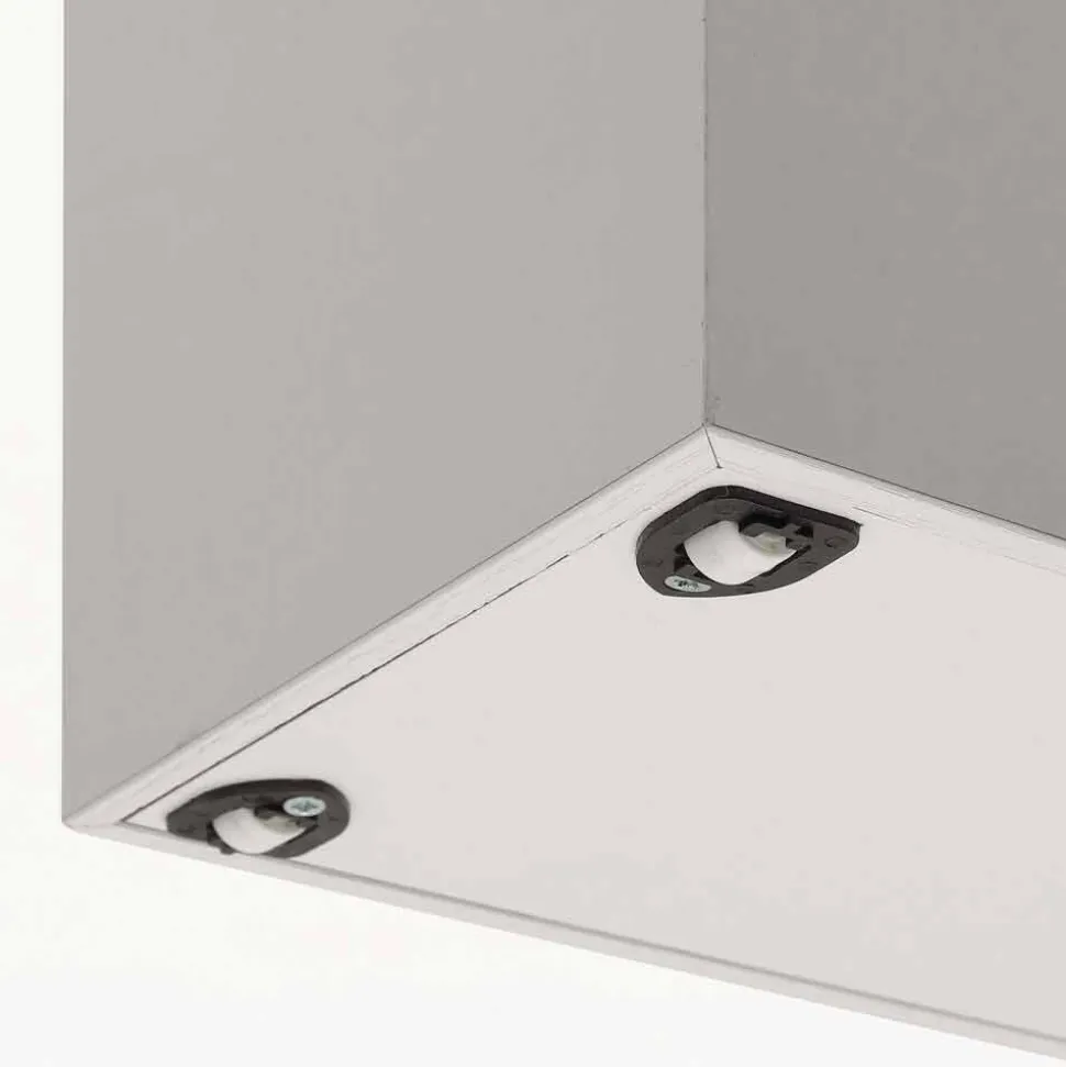 Carrello porta allunghe in nobilitato bianco poro aperto Columbus