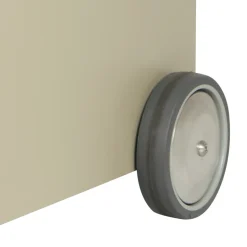 Carrello Portalegna in Metallo con Mensola e 4 Ruote Made in Italy - Geco