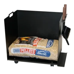 Carrello Porta Sacchi di Pellet in Metallo con Ruote Made in Italy - Pinguino