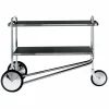 Carrello Portavivande in Acciaio Cromato e Laminato Made in Italy - Singapore